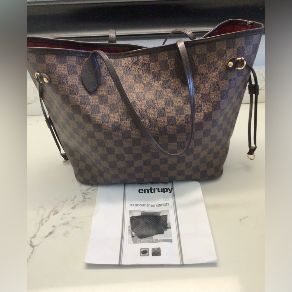 Louis Vuitton Damier Neverfull MM Tote Bag - Picture 11 of 16